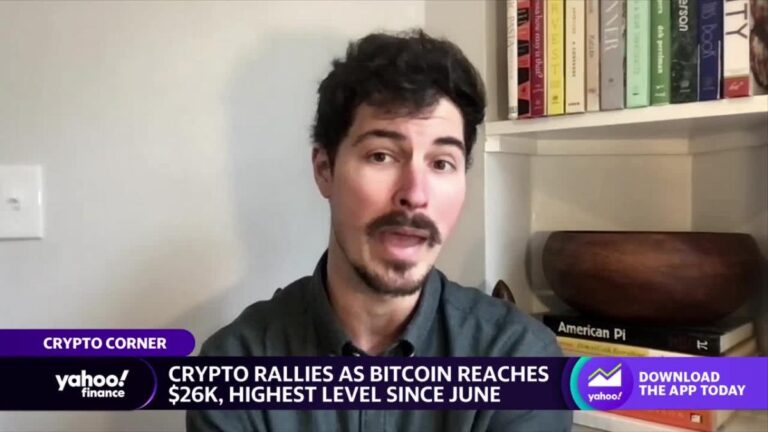 Ціни на біткойни піднялися вище 26 000 доларів США на тлі банківської кризи, прогноз процентної ставки ФРС Ціни на біткойни піднялися вище 26 000 доларів США на тлі банківської кризи, прогноз процентної ставки ФРС