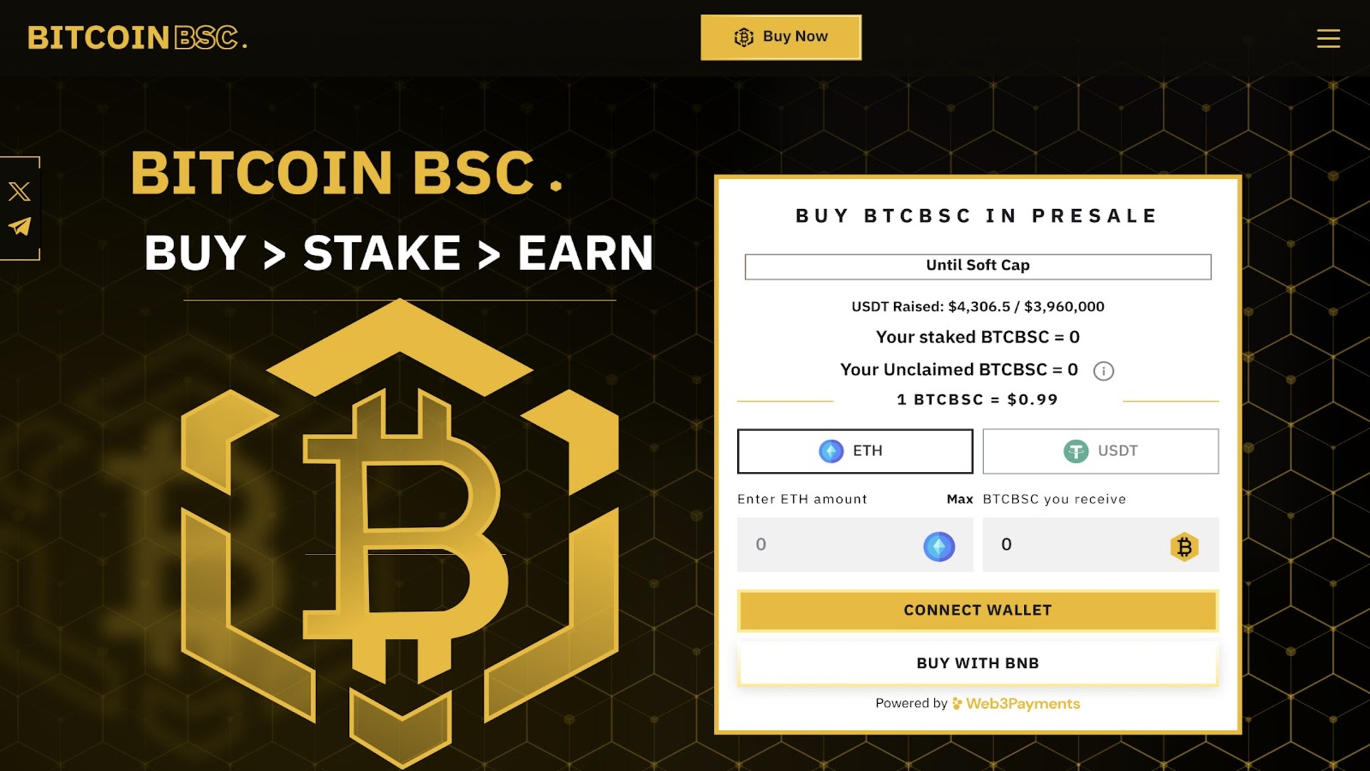 Починається передпродаж токена Bitcoin BSC Починається передпродаж токена Bitcoin BSC