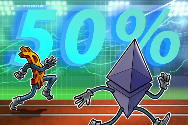 50 -відсотковий ралі Ethereum проти Bitcoin Sparks Altseason сподівається