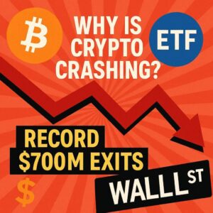 Чому Crypto падає? Рекордні 700 мільйонів доларів вийшли з Bitcoin ETF за один день, оскільки Уолл-стріт зменшує ризики перед торговою війною