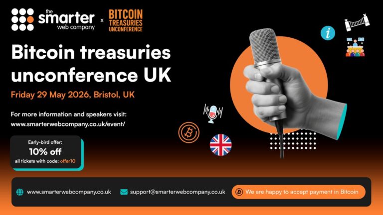 The Smarter Web Company (AQUIS: SWC) Неконференція Bitcoin Treasuries Unconference UK – п'ятниця, 29 травня 2026 р.