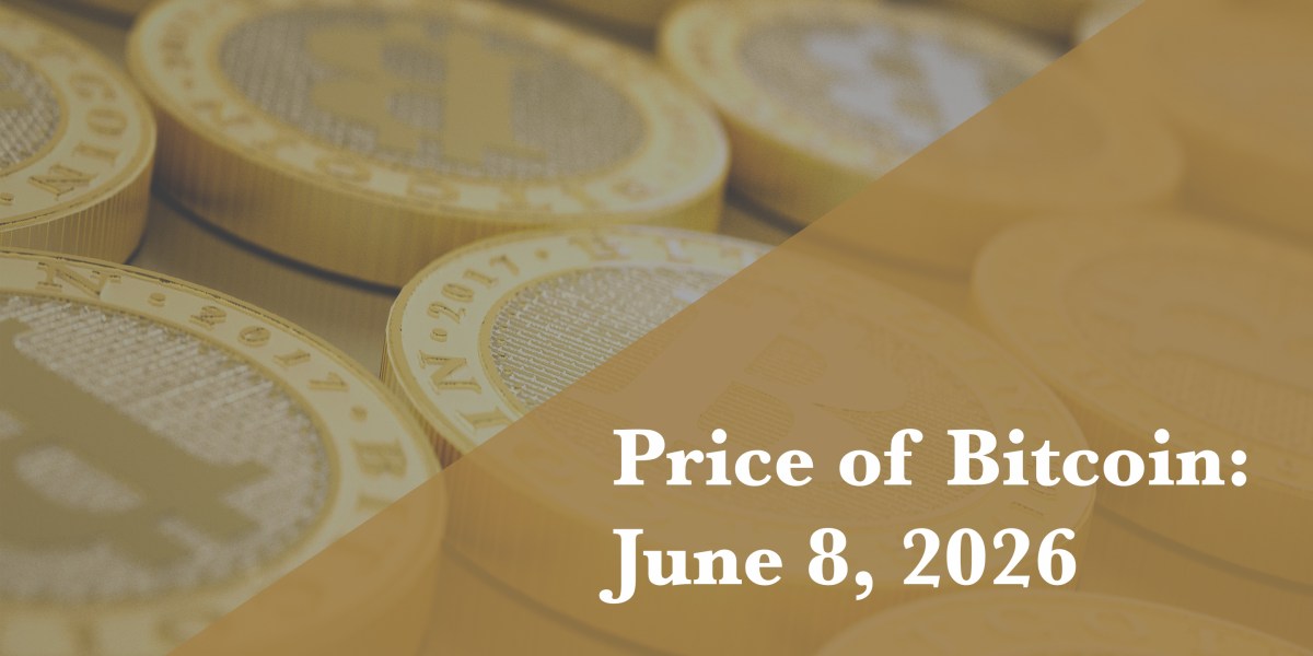 Поточна ціна Bitcoin на 8 червня 2026 року